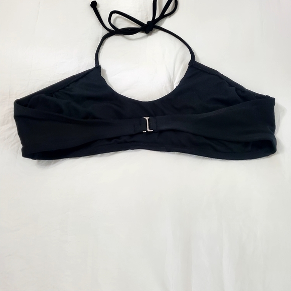 Bathing Suit Top Juniors Black Embellished Beaded - Picture 3 of 6